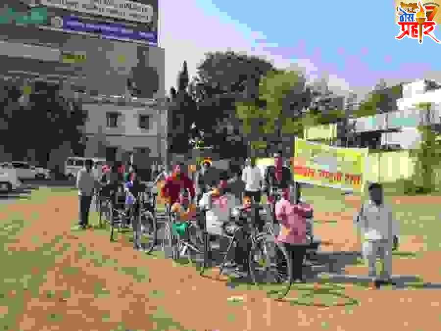दिव्यांग मतदार जनजागृती रॅली संपन्न* निवडणुकीच्या राष्ट्रीय उत्सवात सर्वांनी सहभागी व्हा