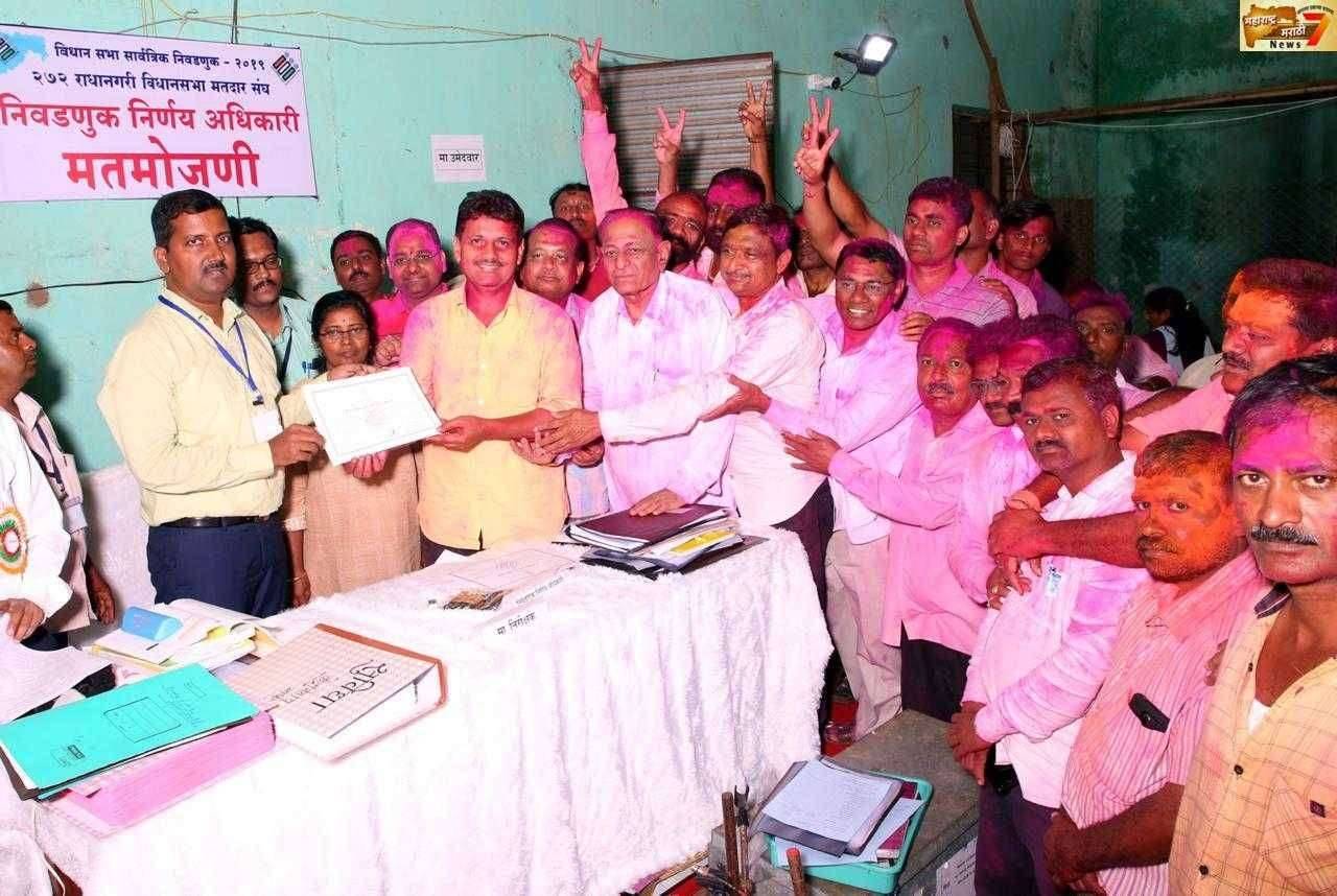 शिवसेनेचे प्रकाश आबिटकर सलग दुसऱ्यांदा आमदार.