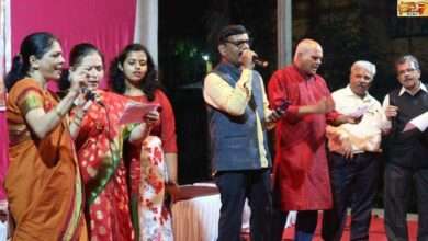 कल्याण आधारवाडी येथे रंगला दिवाळी संध्या कार्यक्रम