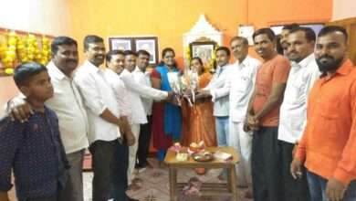 बोदवड येथे नाभिक समाजातर्फे कु.काजल संजय वाघचा सत्कार