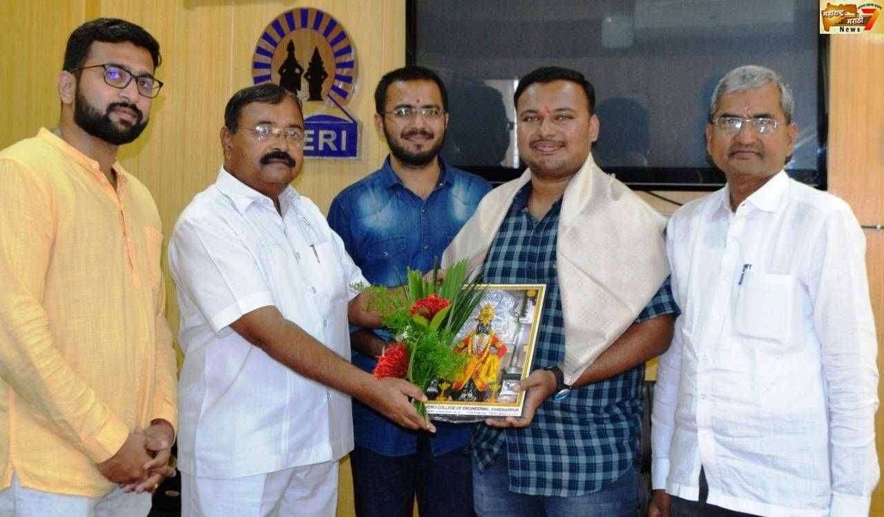 स्वेरीच्या ऋषिकेश साबळे यांची चंदगड नगरपालिकेत नगर अभियंतापदी नियुक्ती