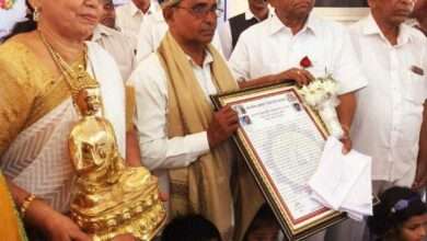 कृष्णा जाधव  यांना  'अनागारिक धम्मपाल जीवन गौरव पुरस्कार' तर   एस. के. खैरे  यांना 'भदन्त आनंद कौसल्यायन जीवन गौरव पुरस्कार' प्रदान