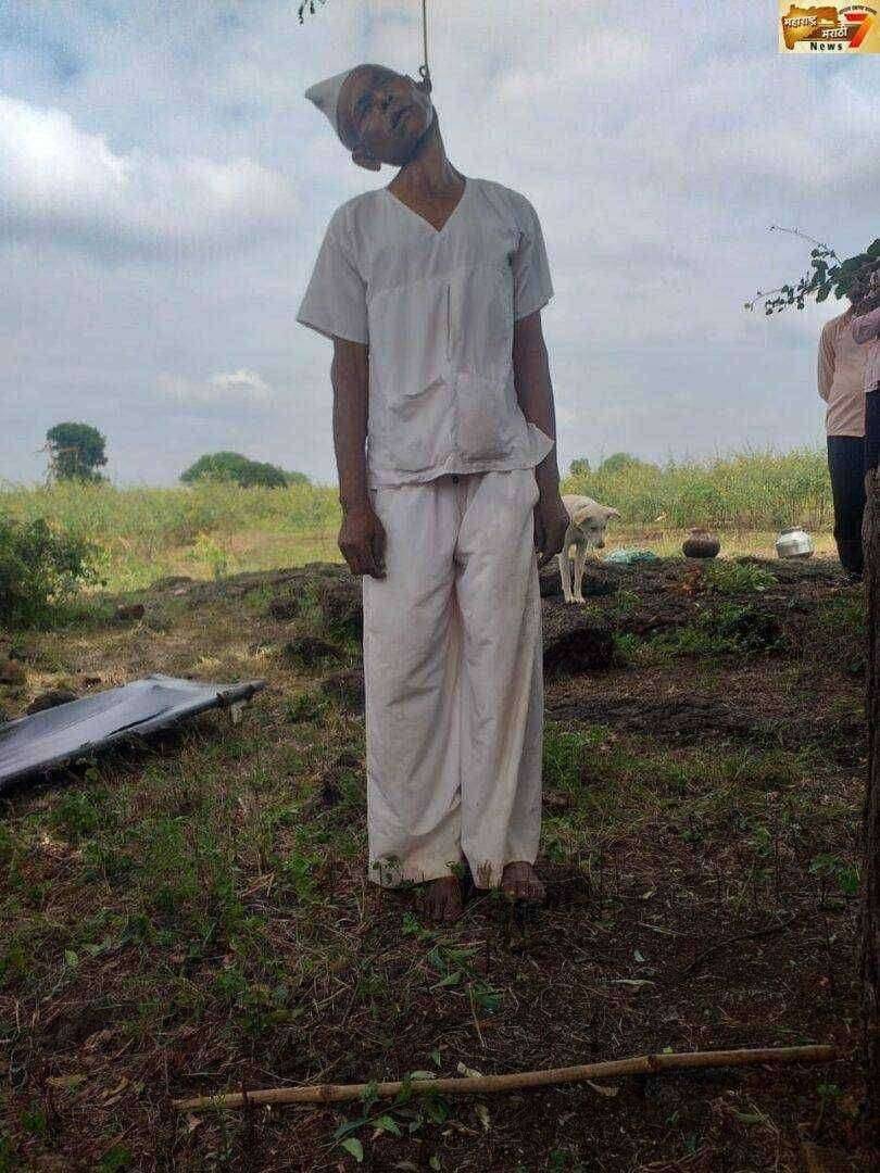 ओल्या दुष्काळ परिस्थितीमुळे रोझे गावातील बभास्कर घुगे या शेतकऱ्याची आत्महत्या