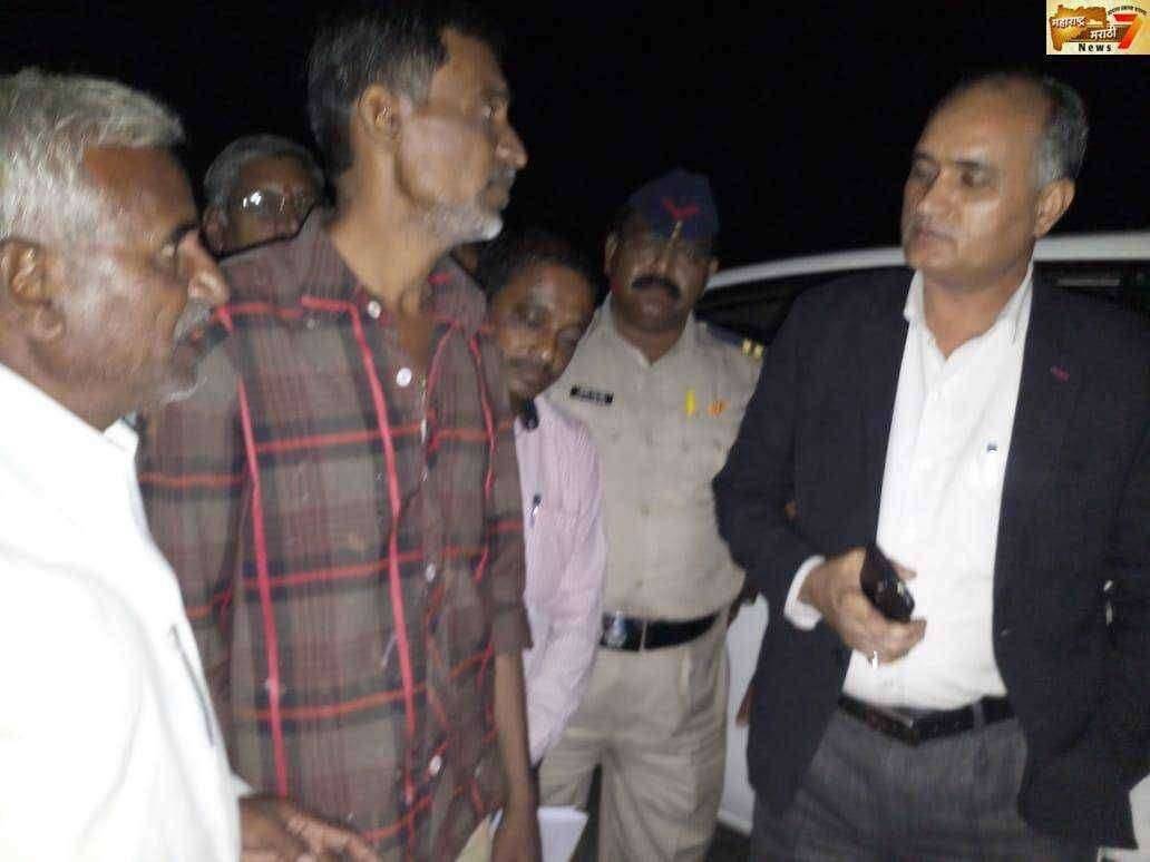 केंद्रीय पथकाची औपचारिकता भर अंधारात शेती नुकसानीची पाहणी आणि अवघ्या 5 मिनिटे केली