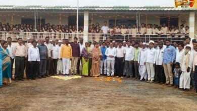 लेंगरेवाडी येथे न्यू इंग्लिश स्कूलच्या इमारतीचे उद्घाटन