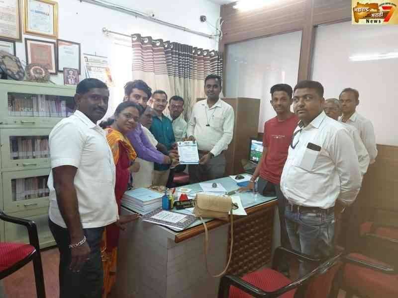 अमळनेर नागरपरिषदेला दिव्यांग निधी वाटप करावा यासाठी प्रहार अपंग शाखेचे निवेदन