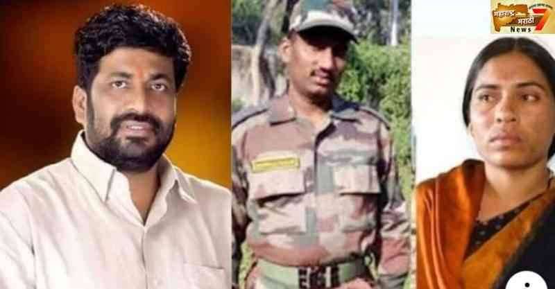 ना.बच्चू कडू धावले जानापुरी गावचे शहीद जवान संभाजी कदम यांच्या वीरपत्नीच्या मदतीला..