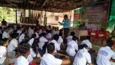 राज्यस्तरीय राष्ट्रीय सेवा योजना चे निवासी शिबिरा मध्य व्यसनमुक्ती जनजागृती संदेश संपन्न