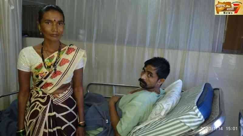 गव्याच्या हल्ल्यात जखमी झालेल्या विठ्ठल बाजाराची तिन महिण्यापासुन मृत्युशी झुंज : वनविभागाचे दुर्लक्ष