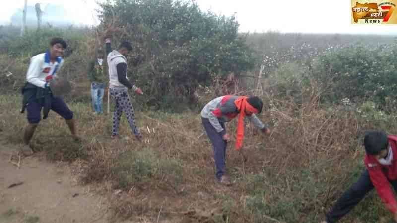 वरूड जहागीर येथील संत सेवालाल नगरीच्या तरूणानी गाव ते तांडा साफ सफाईचा घेतला वसा.
