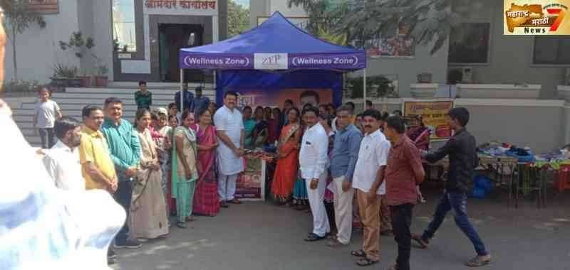 महिला आठवडा बाजाराचे बदलले लुक मोठया प्रमाणात प्रतिसाद मा आमदार श्री शिरीषदादा चौधरी यांचे हस्ते  उदघाटन