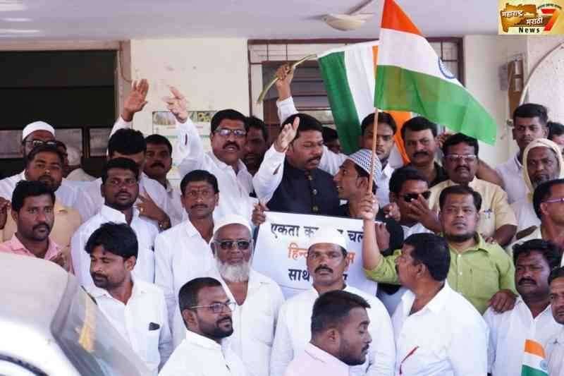 आटपाडी येथे आयोजित देशविघातक CAA व NRC विरोधी मोर्चाला जनतेला उत्स्फूर्त प्रतिसाद!