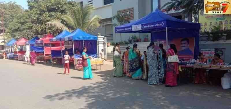 महिला आठवडा बाजाराचे बदलले लुक मोठया प्रमाणात प्रतिसाद मा आमदार श्री शिरीषदादा चौधरी यांचे हस्ते  उदघाटन