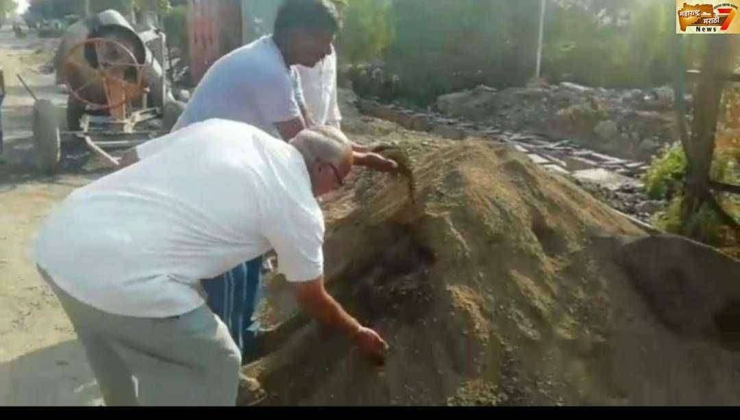 पुनर्वसन पुरी गावांतील गटारीच्या कामाचा दर्जा हलक्या प्रतीचा, गावकऱ्यांनी केली तक्रार विकास कामे प्रलंबित...