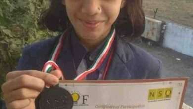 नँशनल आँलीम्पँड परीक्षेत शिवाणी सावळे चे यश...