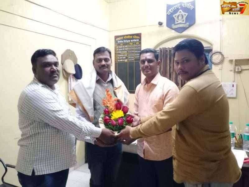 विशेष सेवा पदक मिळवणाऱे एरंडोल पोलिस निरीक्षक स्वपन्नील उनवणे यांचा गौरव..!