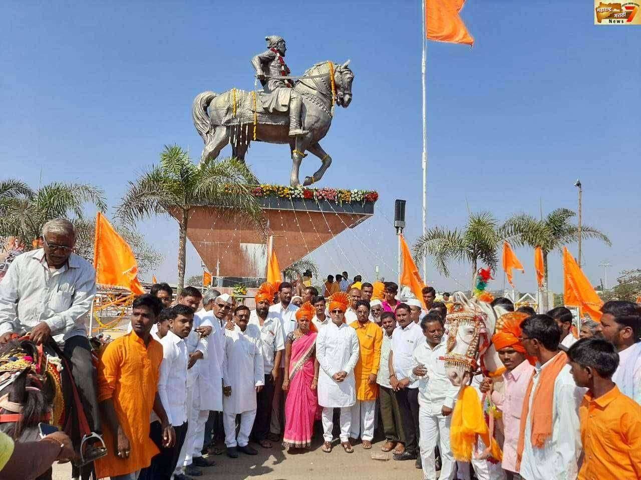 लामजना पाटी येथे शिवजयंती मोठया उत्साहात साजरी