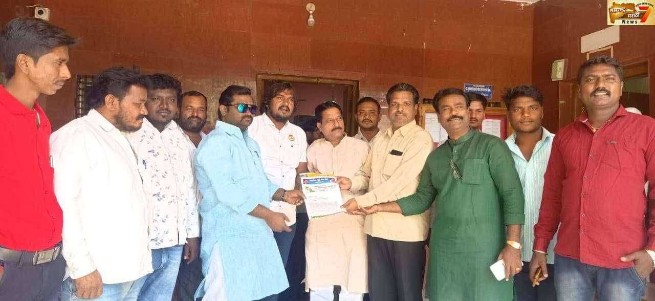 प्रियदर्शनी मंगलकार्यालय त्वरीत चालू करा अन्यथा रासप, रिपाई, प्रहारच्या वतीने आंदोलन करण्याचा इशारा