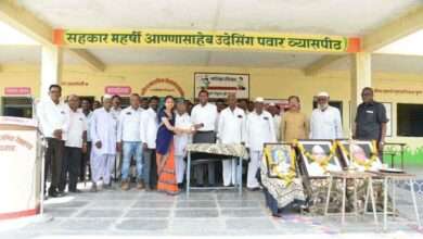 सर्वोदय माध्यमिक विद्यालय सायगाव येथे आमदार मंगेश चव्हाण यांच्याहस्ते बक्षीस वितरण