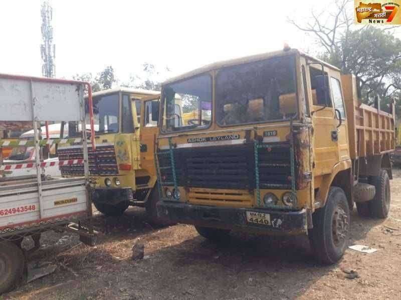 योग्यता प्रमाणपत्र नसणाऱ्या डंम्परविरूध्द परिवहन विभागाची कारवाई