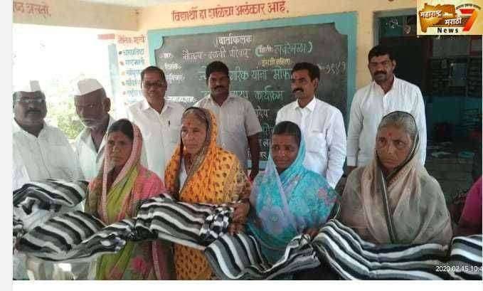 निमसाखर येथे शिवसेनेच्या वतीने जेष्ठ नागरिकांना मदत..