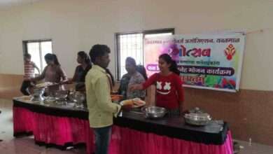यवतमाळ येथे रंगोत्सव निमीत्त निशुल्क भोजन वितरण