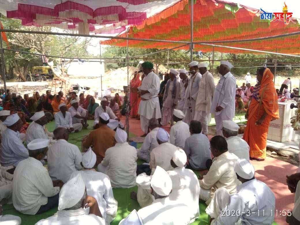 लामजना येथे तुकाराम बीज उत्साहात साजरी