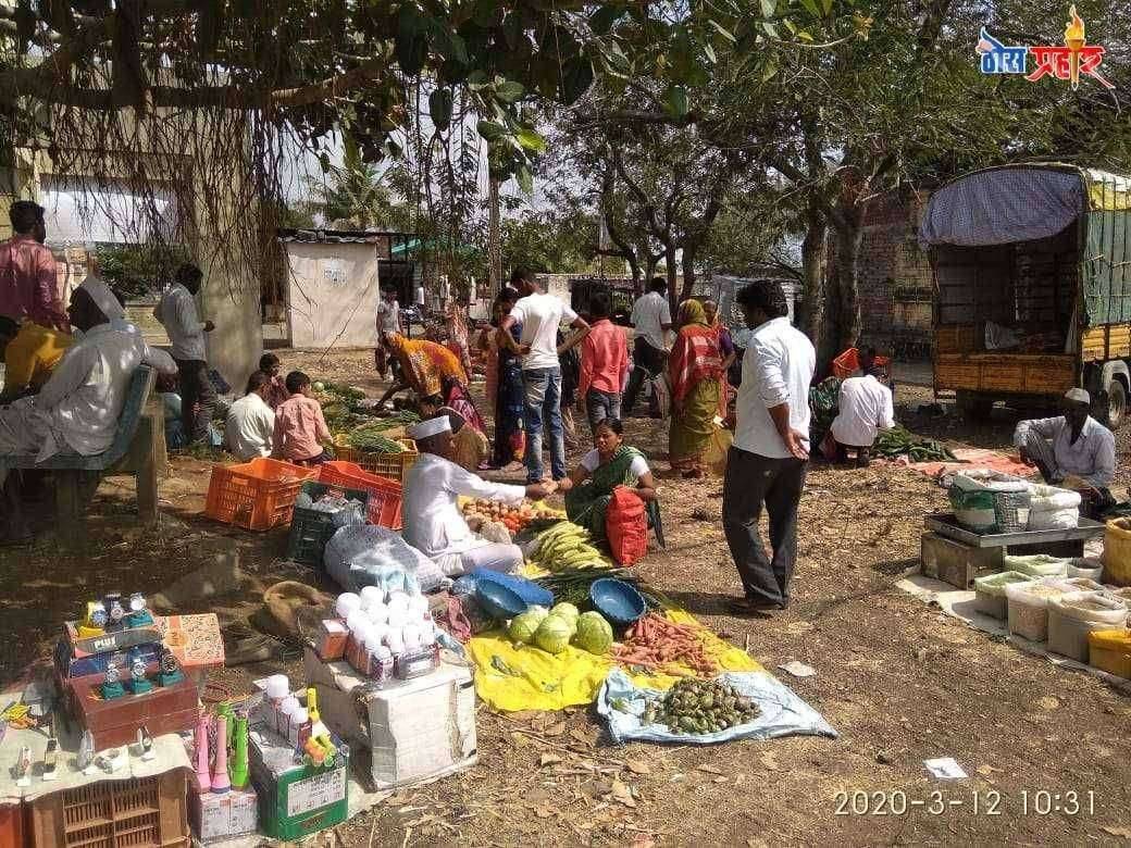 तपसे चिंचोली आठवडा बाजाराला ग्राहकांचा चांगला प्रतिसाद