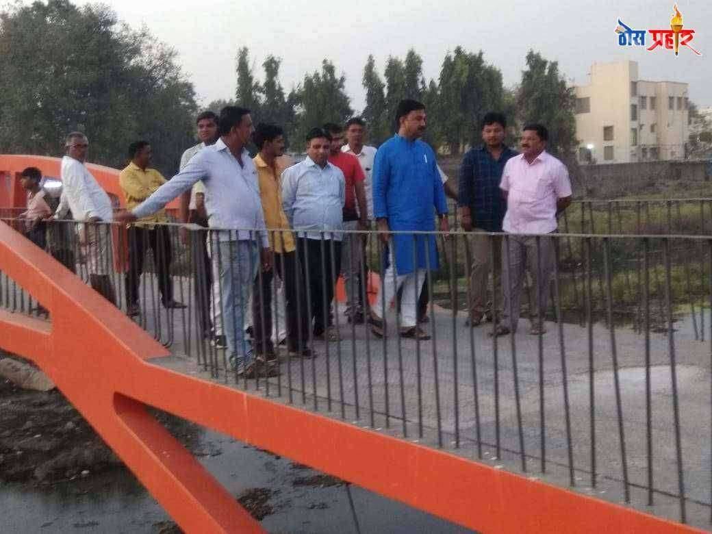 खासदार उन्मेश दादा पाटील यांच्या प्रयत्नातून मुंबईतील ""सी लिंकची"" आठवण देणारा पूल चाळीसगावात साकारला जातोय नॅनो रिव्हर लिंक पूल
