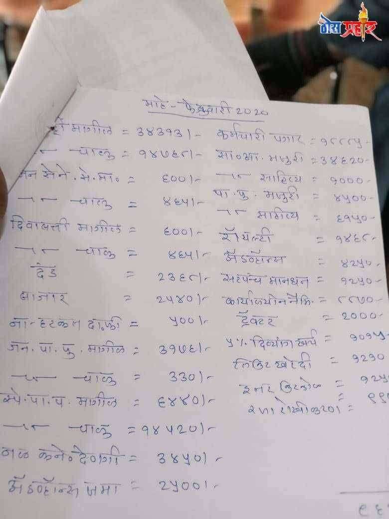 मोठा वाघोदा ग्रामविकास अधिकारी ,सरपंचांकडून कलम १४४ चे उल्लंघन करीत मासिक सभा थाटात संपन्न जमावबंदी कायद्याचे उल्लंघन