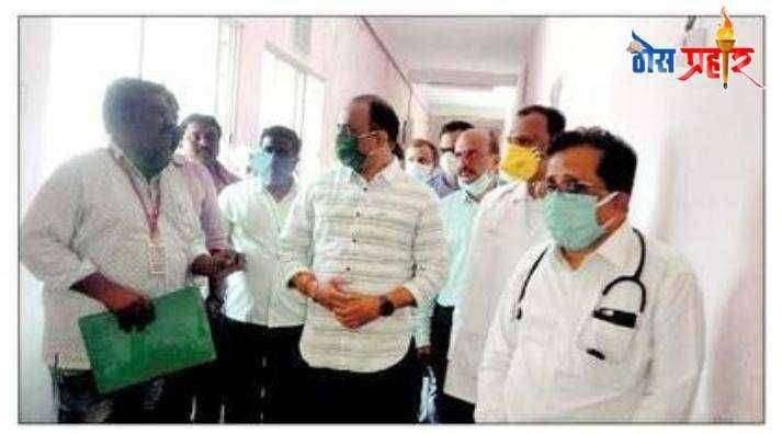 आ.सचिन कल्याणशेट्टी यांची ग्रामीण रुग्णालयाला भेट