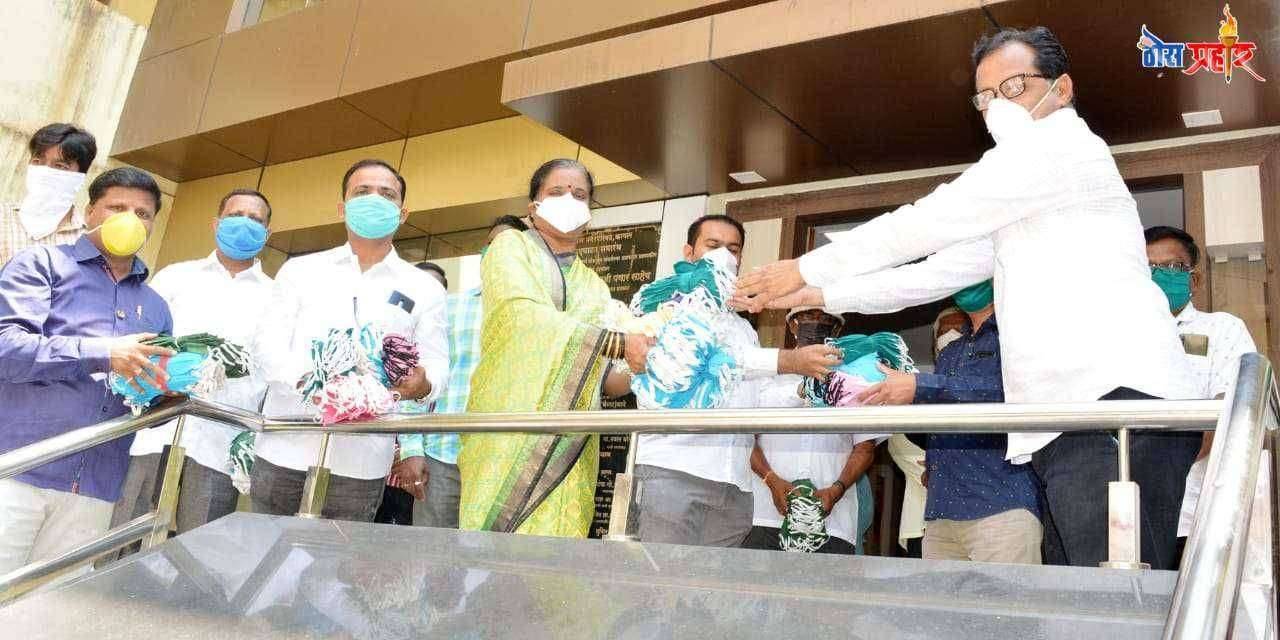 नामदार हसन मुश्रीफ वाढदिवस समिती करणार एक लाख मास्कचे वाटप