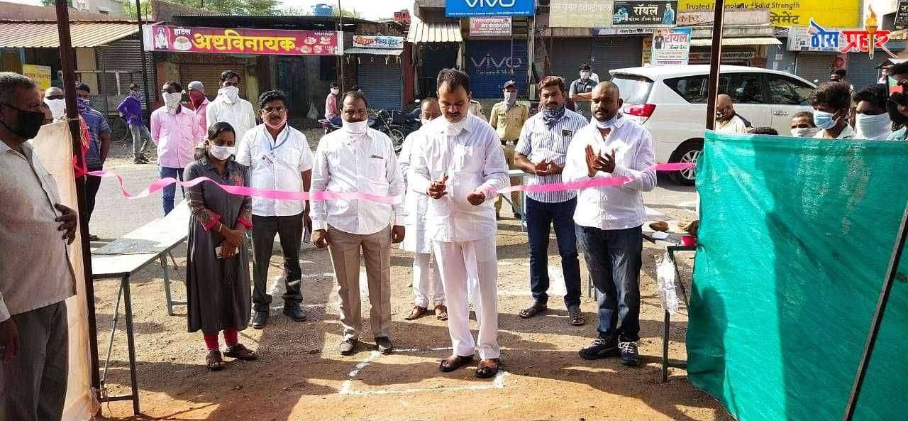 निमगांव केतकीतही "शिवभोजन थाळी" ; राज्यमंत्री दत्तात्रय भरणे यांच्या हस्ते उद्घाटन.