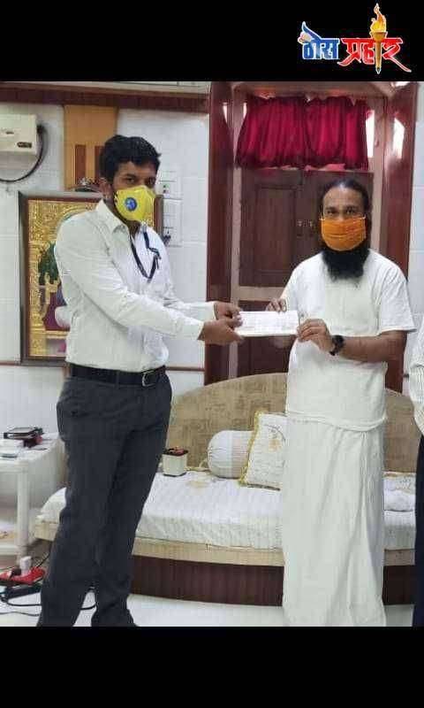 सतपंथ चॅरिटेबल ट्रस्ट तर्फे पंतप्रधान सहाय्यता निधीला 51 हजाराची देणगी फोटो