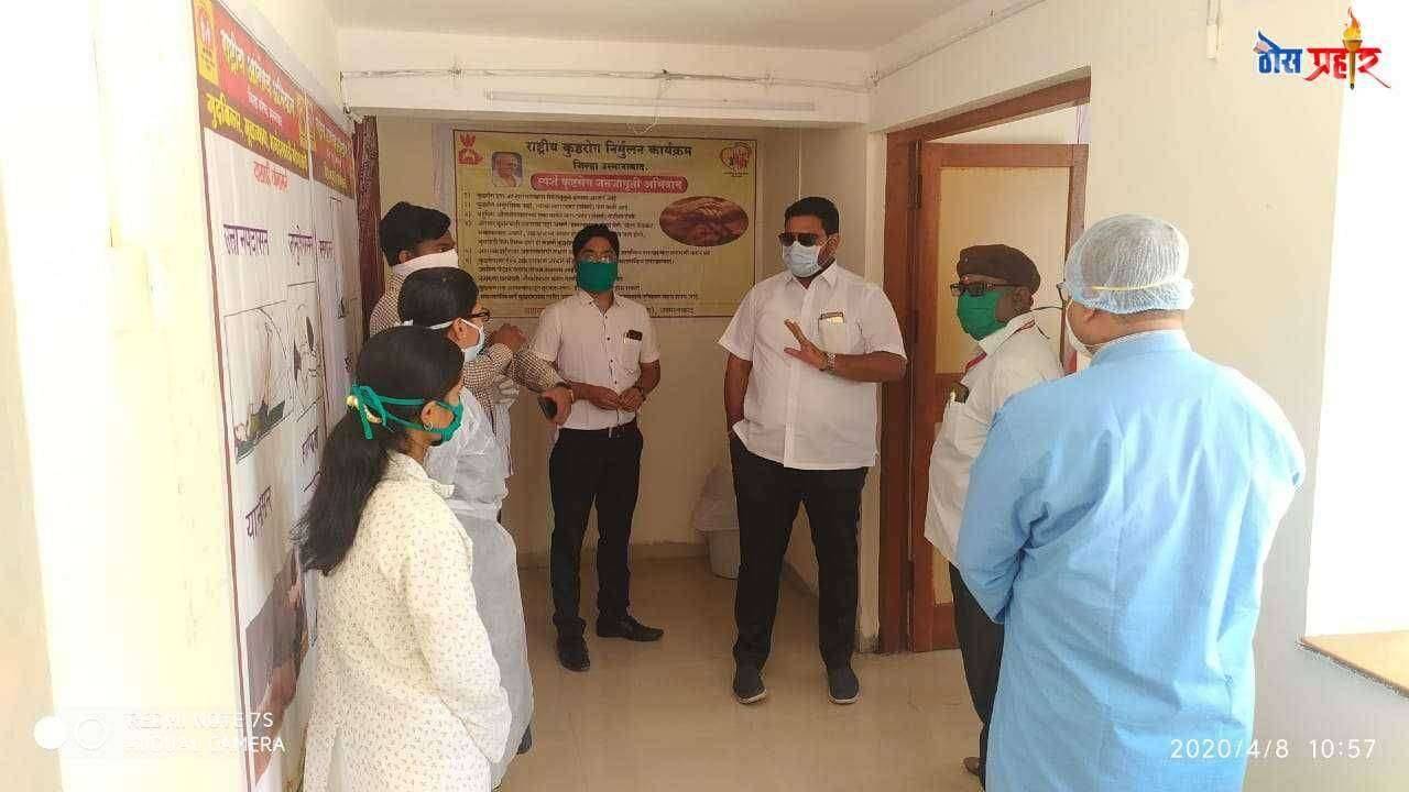 अंभी व  पाथ्रुड प्राथमिक आरोग्य केंद्रांना जिल्हा परिषद उपाध्यक्ष धनंजय सावंत यांची भेट