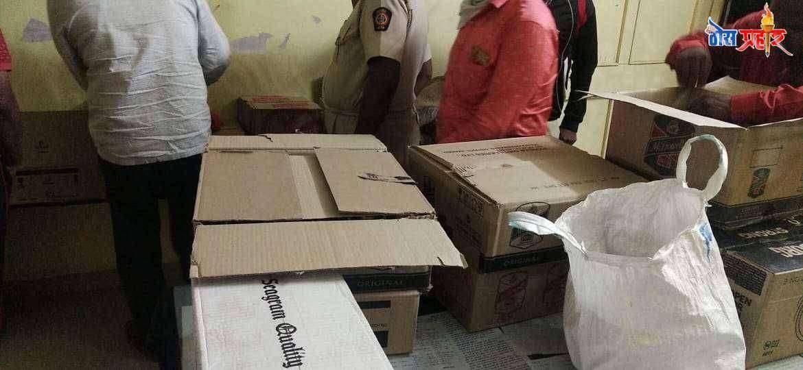औसा च्या हरेगावात ४६४५४ रुपये ची अवैध दारू जप्त किल्लारी पोलिसाची दमदार कार्यवाही 46454 रुपायची अवैध दारू जप्त