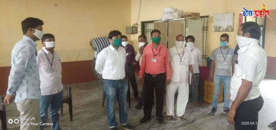 स्थलांतरी मजुरांचे निवास शिबीरांची न्यायाधीश श्री पळसपगाराकडून पाहणी