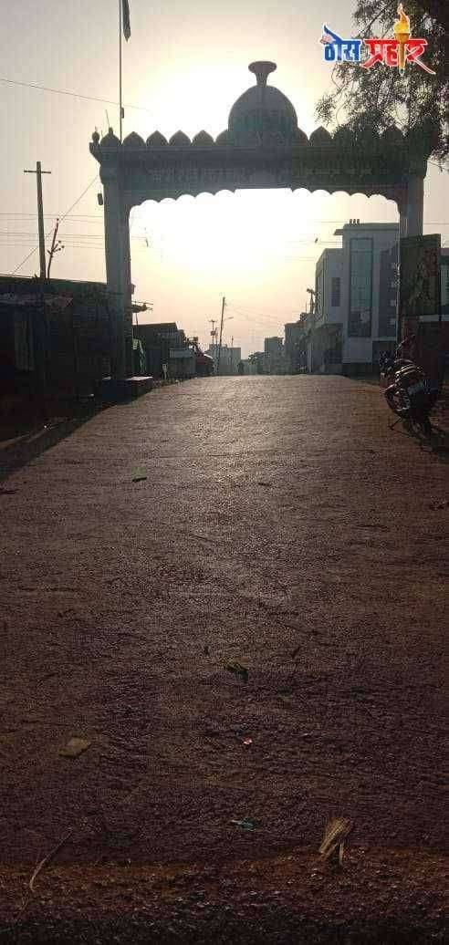 सावदा येथे 'कोरोना वायरस' लाक डाउन मुळे रस्ते निर्मनुष्य