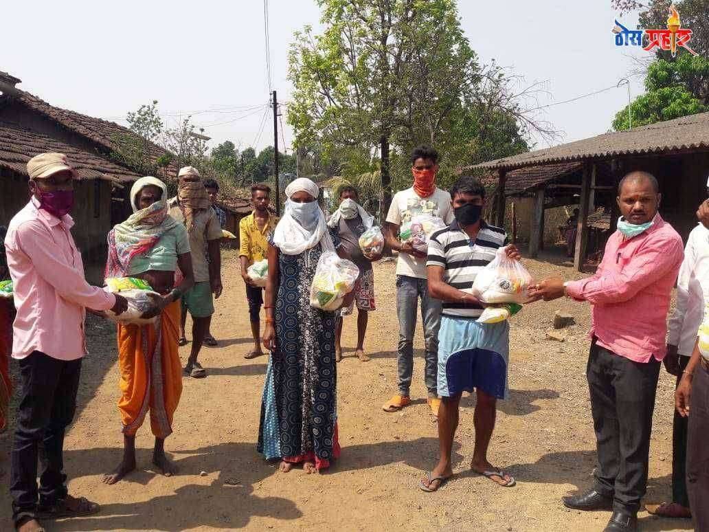 सुरगाणा तालुक्यातील आदिवासी बांधवांना आमदार नितीन अर्जुन (ए.टी.) पवार यांचा मदतीचा हात