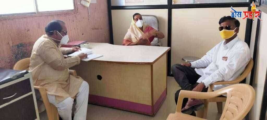 अरोग्य सभापतींच्या भेटीने प्राथमिक आरोग्य केंद्राची पोलखोल ..