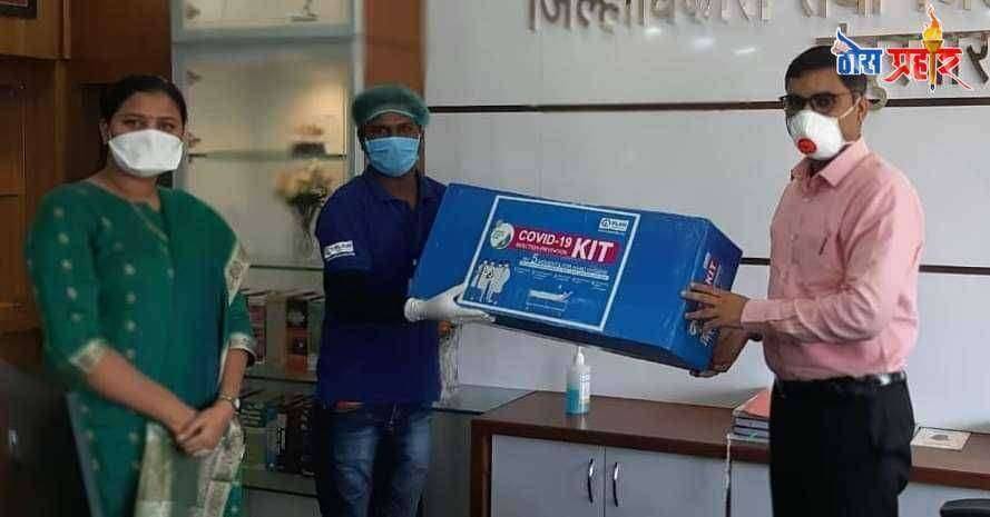 व्हीएसटीएफ आणि प्लॅन इंडियातर्फे पीपीई किट्स प्राप्त