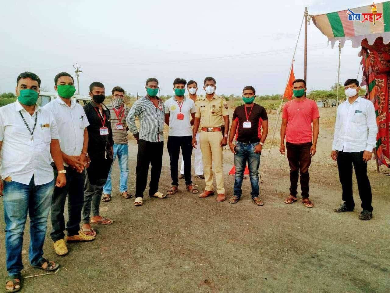 ए सी एफ कॅम्प ला पोलिस उपनिरीक्षक गुंडे यांची भेट. व जवानांचे कौतुक