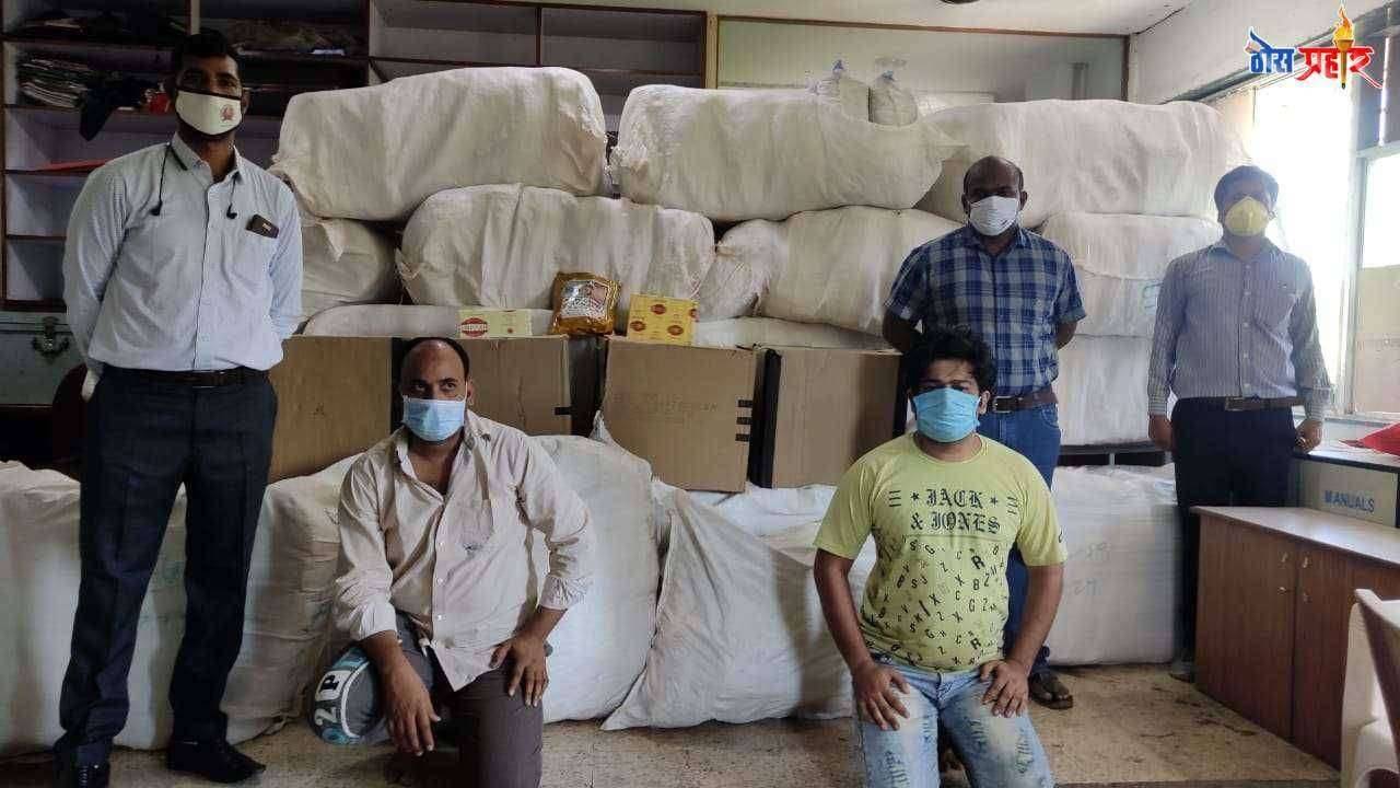 गुटखा व तंबाखूजन्य पदार्थ लॉकडाऊनमध्ये करणाऱ्या तीन आरोपींना रु.५३.४८.९६०/किंमतीच्या प्रतिबंधीत व अन्य मुद्देमालासह अटक