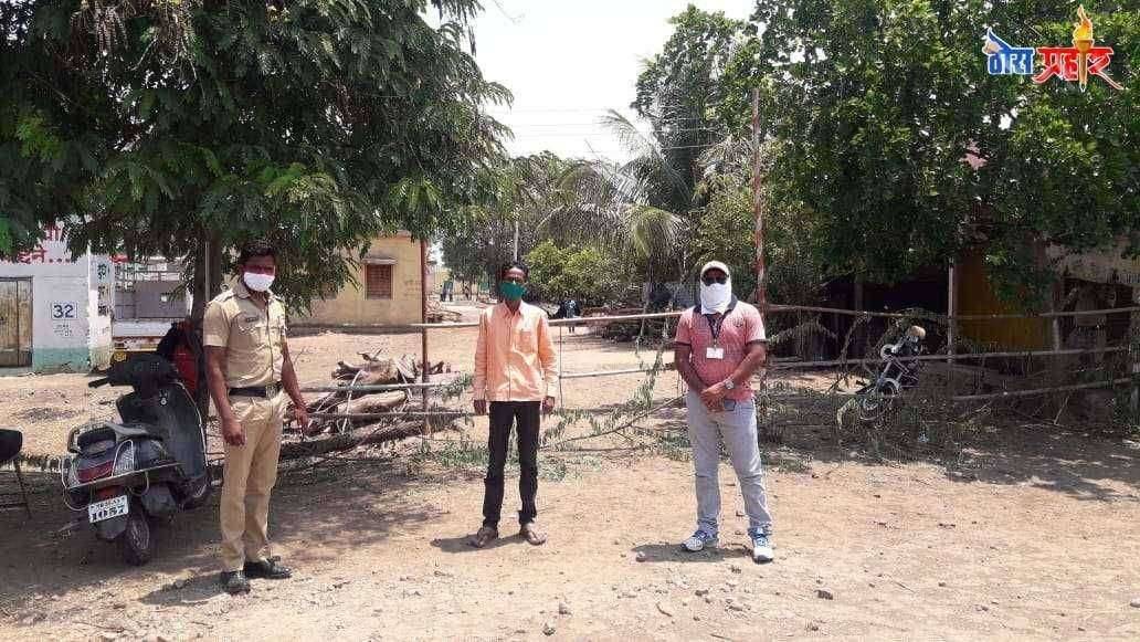 परंडा तालूक्यातील सिल केलेले सरणवाडी व पिंपळवाडी गावांना २४ तास पहारा