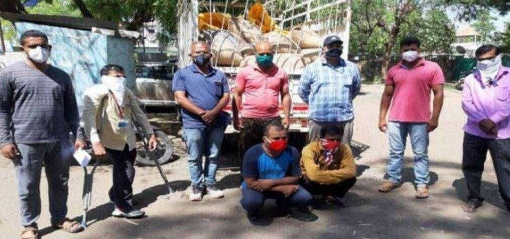 मालेगांवी काळ्या बाजारात जाणारा रेशन चा तांदुळ जप्त