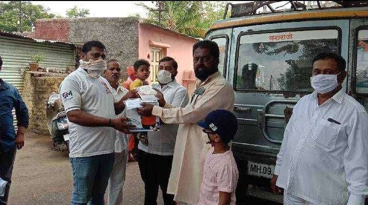 एकविरा प्रतिष्ठान च्या वतीने रक्तदान शिबिराचे व अन्नधान्याचे किट वाटपाचे आयोजन