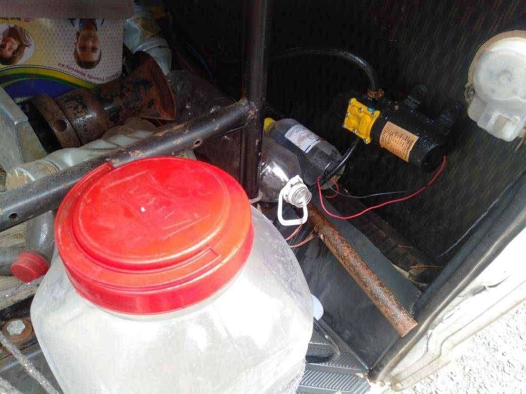 कळंबच्या अवलियाची कमाल,संपूर्ण बस व रुगवाहिकेचे होते मशिनद्वारे निर्जंतुकीकरण, स्वखर्चाने केले काम