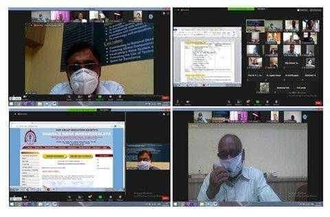 धनाजी नाना महाविद्यालयात ऑनलाइन प्रवेश प्रक्रिया व अध्यापनासंबंधी सभा संपन्न