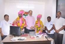 अजिंक्य गोडगे व रेणुका कोकाटे यांची उपजिल्हाधिकारी व तहसीलदार पदी निवड झाल्याबद्दल आमदार श्री. सुजितसिंह ठाकूर यांच्या हस्ते सत्कार