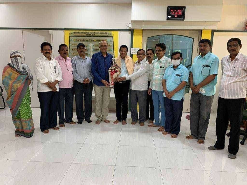 धुळे नंदुरबार जिल्हा माध्यमिक उच्च माध्यमिक महाविद्यालयीन शिक्षक पतसंस्थेच्या चेअरमनपदी प्रा भरत पाटील बिनविरोध